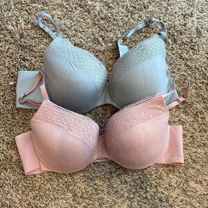 Victoria's Secret Incredible Lined Demi bras - Bundle of 2